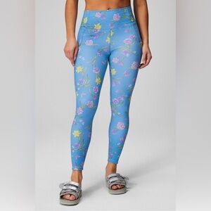 Fabletics Oasis PureLuxe High-Waisted 7/8 Legging (Daffodil Dream)- Size S